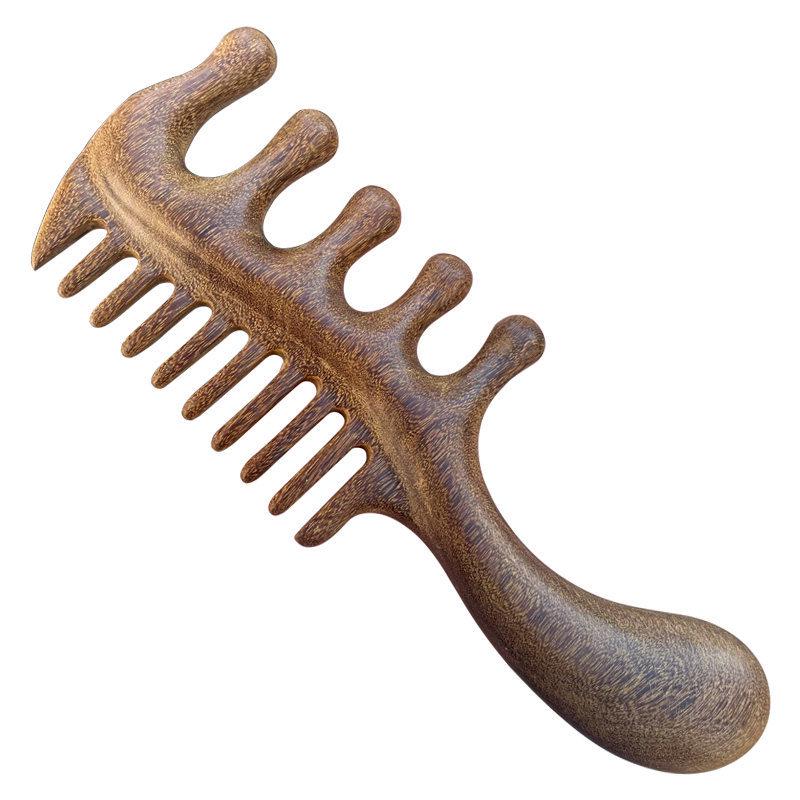 Non-Pear Wood Meridian Massage Brush: Full Body Meridian Dredging, Fat Burning, Abdomen Scraping with Pure Brass.