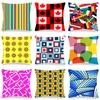 Home Decor Colorful Patterns Decorative Digital Print Pattern Cushion Cover Suitable for Sofa Bedroom Car Pillow Cover