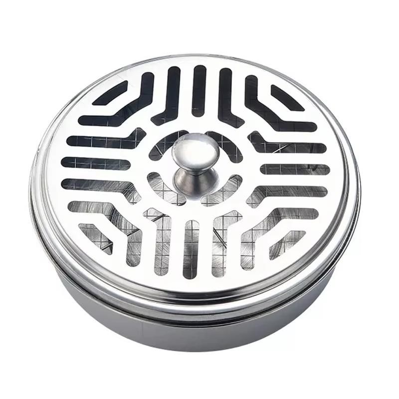 

1PC Incense Holder Mosquito Coil Tray Holder Household With Lid Outdoor Hollow Mosquito Coil Box For Living Room And Bedroom