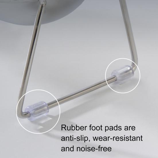 Stainless Steel Elevated Cat Bowl Tilted Raised Cat Bowl with Metal Stand