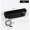 Pair 7Colors Led Atmosphere Light Car Seat Crevice Storage Box Usb Charging Port