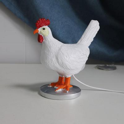 Veilleuse Nouveauté Poule Blanche Couchée pour Décoration de Chambre