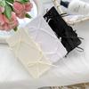 Women's Fishnet Stockings with Bowtie Girls Fish Net Tights with Designs High Waist Pantyhose Thigh High Stockings