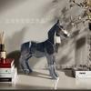 Resin statue ornament A faceted style steed home office desktop resin decoration