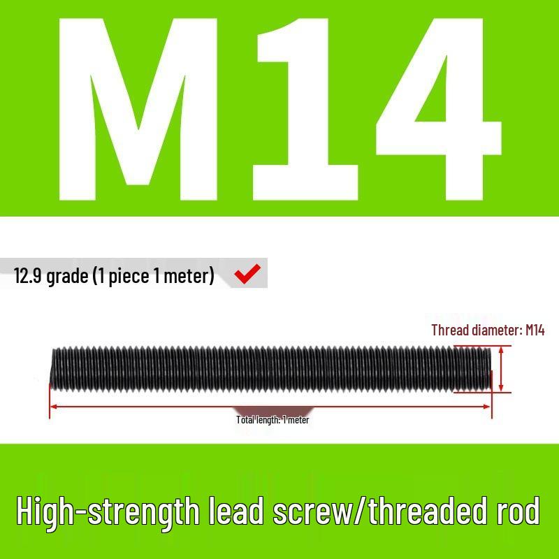 High-Strength Full Thread Screws and Rods: 8.8, 10.9, 12.9 Grade