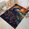 Colorful Peacock Carpet with Artistic Design for Living Room Decor Suitable for Use As an Anti-slip for Living Room Bedroom Sofas