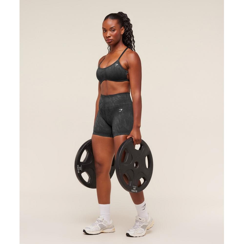 Gymshark Adapt Camo Seamless Shorts Asphalt Grey Black B4b9e Gc8n