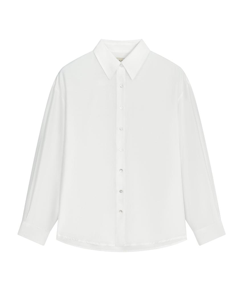 Siyajyu Sitp5278 Soft Sheer Summer Shirt_White