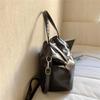 Glossy Faux Leather Hobo Bag Women Fashion Shoulder Bag With Adjustable Strap Soft Texture Handbag Everyday Use