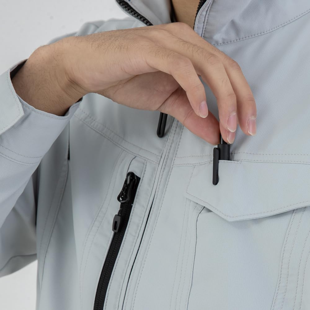 [COCOS Nobuoka] AE-9160 BOTTLE TECH® Eco Stretch Blouson, Blue (Charcoal), Size S