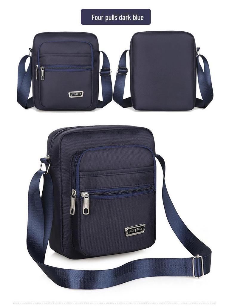 Koreanische lässige mehrlagige wasserdichte Schulter-Umhängetasche für Männer und Frauen