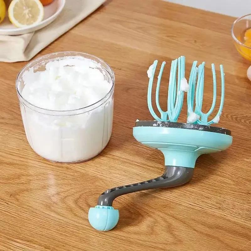 Hand Crank Beater Manual Whisk Multifunctional Semi Mixer for Egg White Cream Cake Household Ferramentas Cocina Kitchen Tool