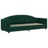 Daybed with Mattress Dark Green 80 X 200 Cm Velvet