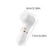 3 In 1 Electric Silicone Facial Brush Cleaner Vibration Rotating Massage Pore Cleansing Instrument Waterproof Beauty Tool