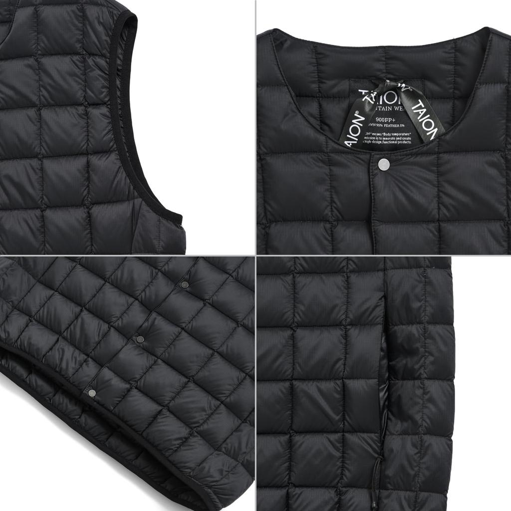 Taion Down Vest Charcoal 004SBMT-DX