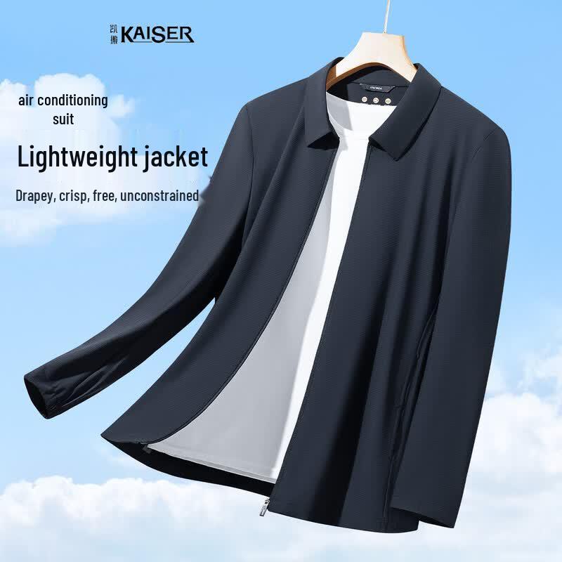 Caesar Men s Cool & Breathable Polo Collar Jacket 2XL