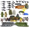Vojenské zbraňové příslušenství WW2 Armádní pistole Stavebnice Padák Plot Ghillie oblek SWAT Voják MOC Kostka Kompatibilní všechny značky