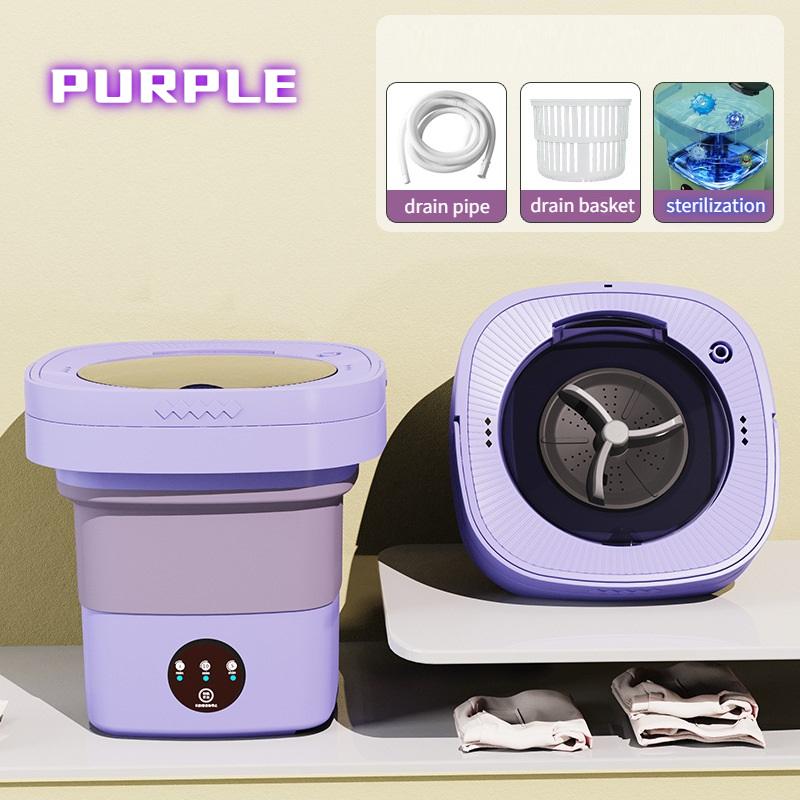 Mini mașină de spălat pliabilă lenjerie mică cu eluare prosop haine pentru bebeluși mașină de spălat spălat șosete artefact