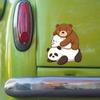 Cartoon Cute Animal Stacked Luohan Glass Car Beautification Decoration Window Stickers
