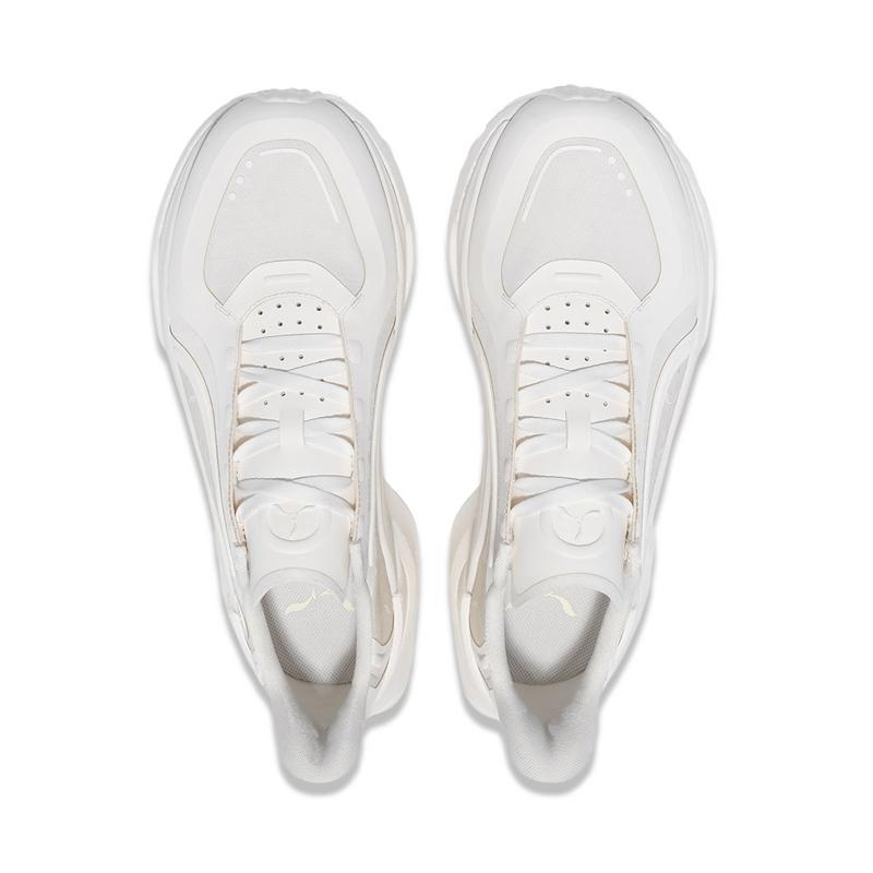 Li-Ning 1990 Shadow Lightweight High Resilience Thick Sole Wear-Resistant Non-Slip Low-Top Casual Shoes Women Sneakers Off-White ALFU004-1