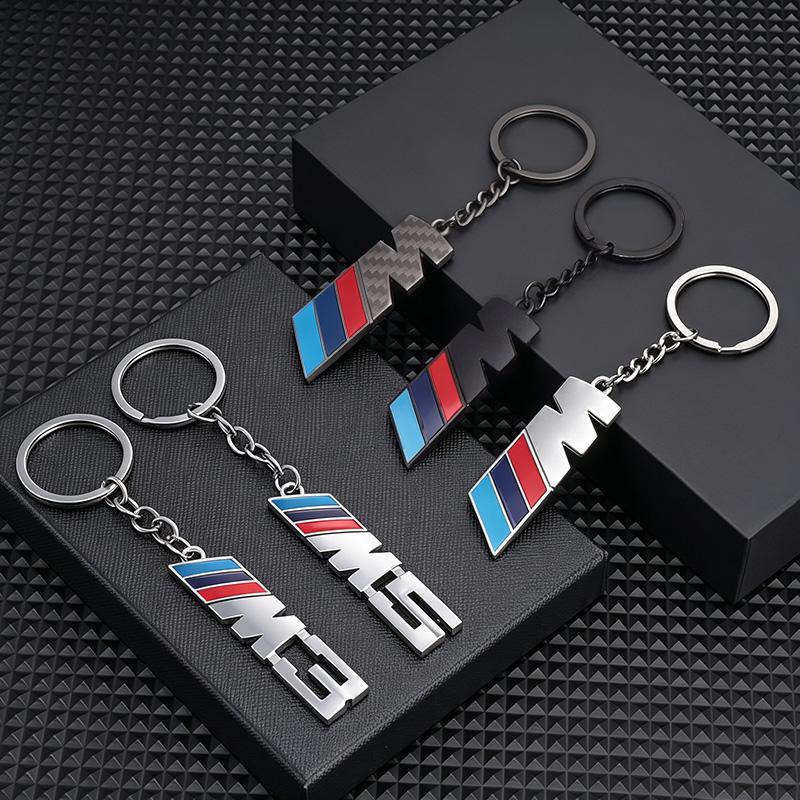Metal M Logo Car Keychain Keyring For BMW X1 X2 X3 X4 X5 X6 F48 G80 E84 E83 G01 G11 G07 G86 Key Chain Buckle Pendant Accessories bzdn55