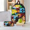 3Pcs Ed Sheeran Loop Tour 2026 Backpack Set for Children Pen Bags Bookbag Sets with Lunch Box For School Students Daypack