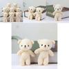 Adorable Mini Bear Plush Toy Beige Teddy Stuffed Animal Gift Cute Keychain