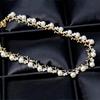 Nejnovější stylový kombinovaný perlový náhrdelník s 18karátovým zlatem Náušnice Náramek Sada šperků pro ženy a dívky