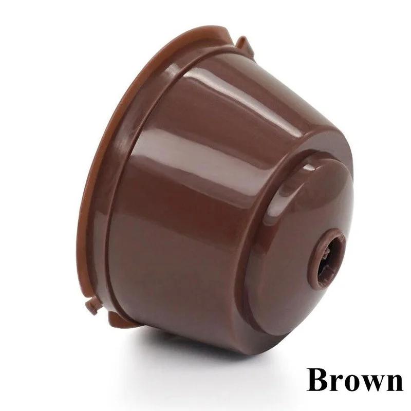 1/6PCS Refillable Coffee Capsule Filter Cups for Nescafe Dolce Gusto Refillable Caps Filter Baskets Strainer Coffeeware Crema