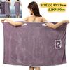 Women's Bathrobe Coral Fleece Plush Encryption Thick Strong Water-Absorbing Bath Skirt
