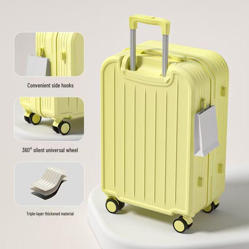Stylish Women's Suitcase: Durable 20'' Pull-Handle, Large Capacity, Student-Friendly with Silent Wheels