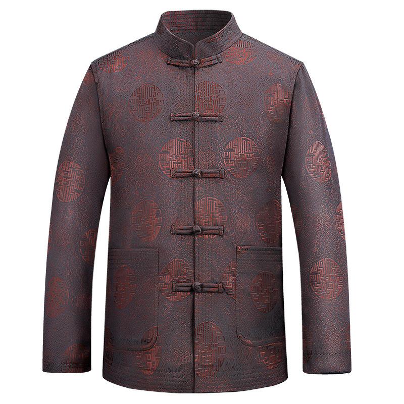 Spring and Autumn New Chinese Style Elderly Grandparents Birthday Spring and Autumn Clothing