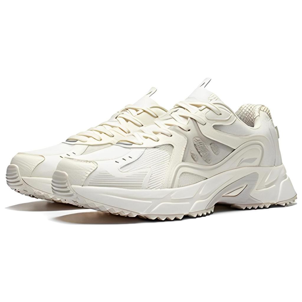 New LiNing Low Top Sports Casual Shoes Men's Ecru ARLS021-3