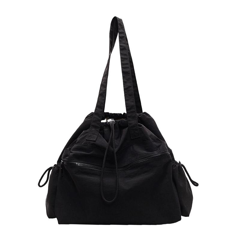 2025 Casual Solid Cloth Large Capacity Shoulder Bags String Simple Versatile Fashionable Portable Popularity Handbags for Women