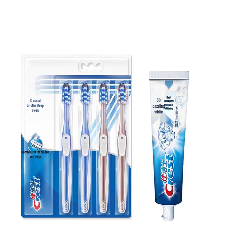 Crest 7-Effect Toothbrush and 3D White Toothpaste Set