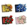 Non-Toxic Creative Artificial Flower Picture Frame Building Blocks Plastic Flowers Bricks Diy Art Ornament Valentine'S Day Gifts