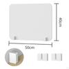 Desk Divider Panel with Clamps for Computer Workspaces Freestanding Shield