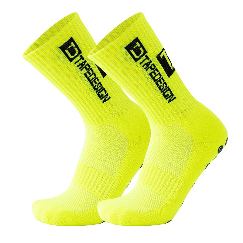 Calcetines para correr para deportes al aire libre, calcetines elásticos, calcetines atléticos de fútbol, ​​calcetines antideslizantes con empuñaduras