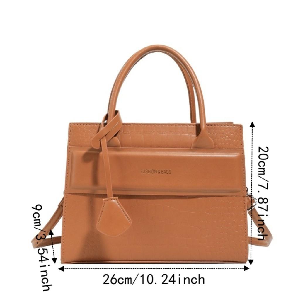 Medium Size Large Capacity Crossbody Bag Multi Color Handbag Stone Pattern Shoulder Bag Shopping