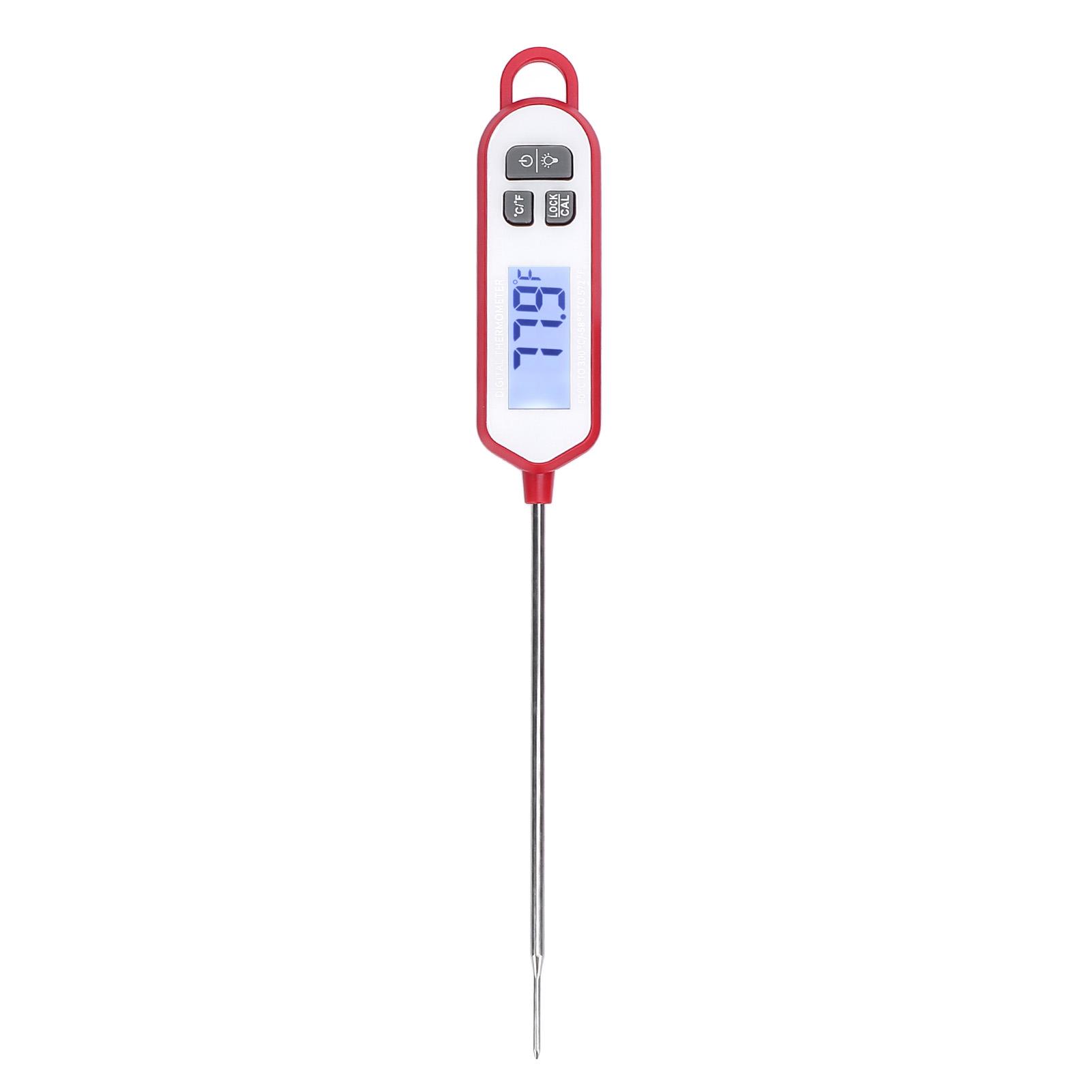Digital Mt Thermometer for Cooking, Kitchen Thermometer with Stainless Steel Probe, Food Thermometer for Grill Smoker BBQ Oil Frying