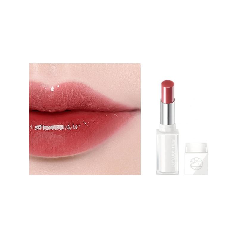 Shu Uemura Маленький белый тюбик шелковистая увлажняющая нюдовая помада помада зеркальная поверхность легко наносится #PK347 Розовый Маршмеллоу белый