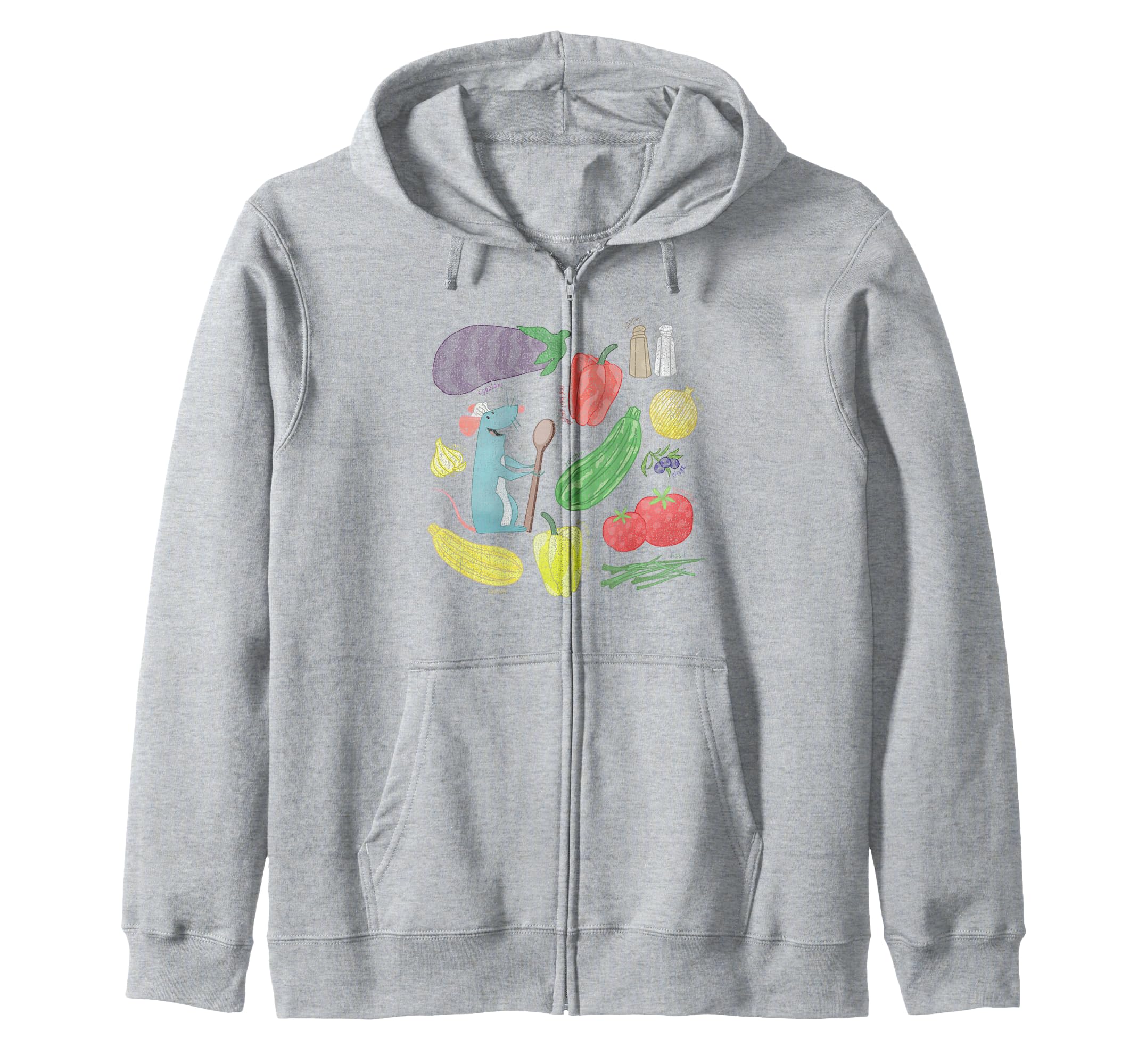 Disney Pixar Remy Ratatouille Recipe Icon Zip Hoodie