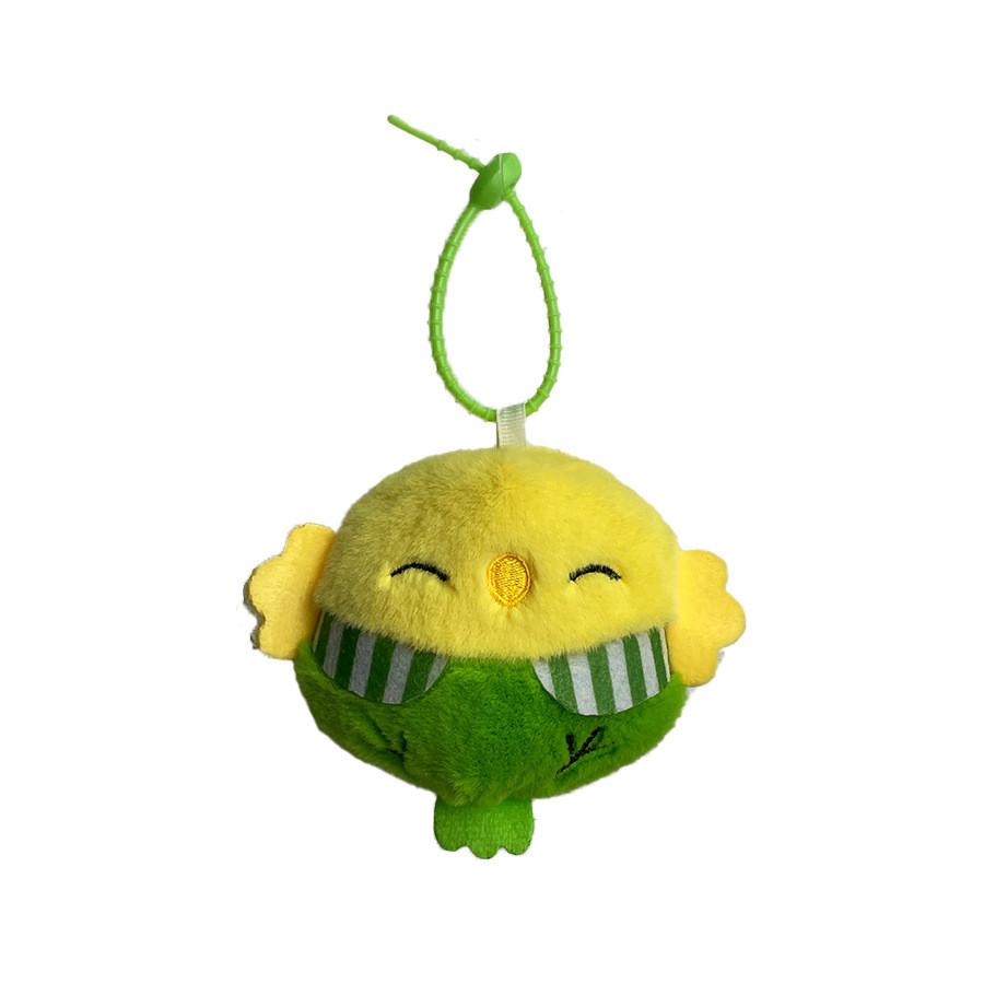 Plush Bird Keychain With Cute Clover Design For Bag Decor And Collectors