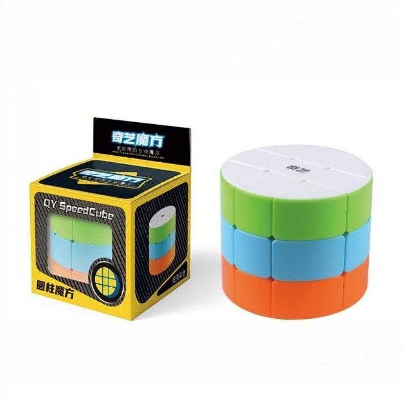 

QIYI 3x3x3 Cylinder Magic Cube Column Professional Speed Puzzle Twisty Brain Antistress Educational Toys For Children Magic Cube