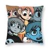 Scott Pilgrim Character Group Pillow Case Comfy Pillow Cover Fashion Pillowcases For Sofa Home Decor