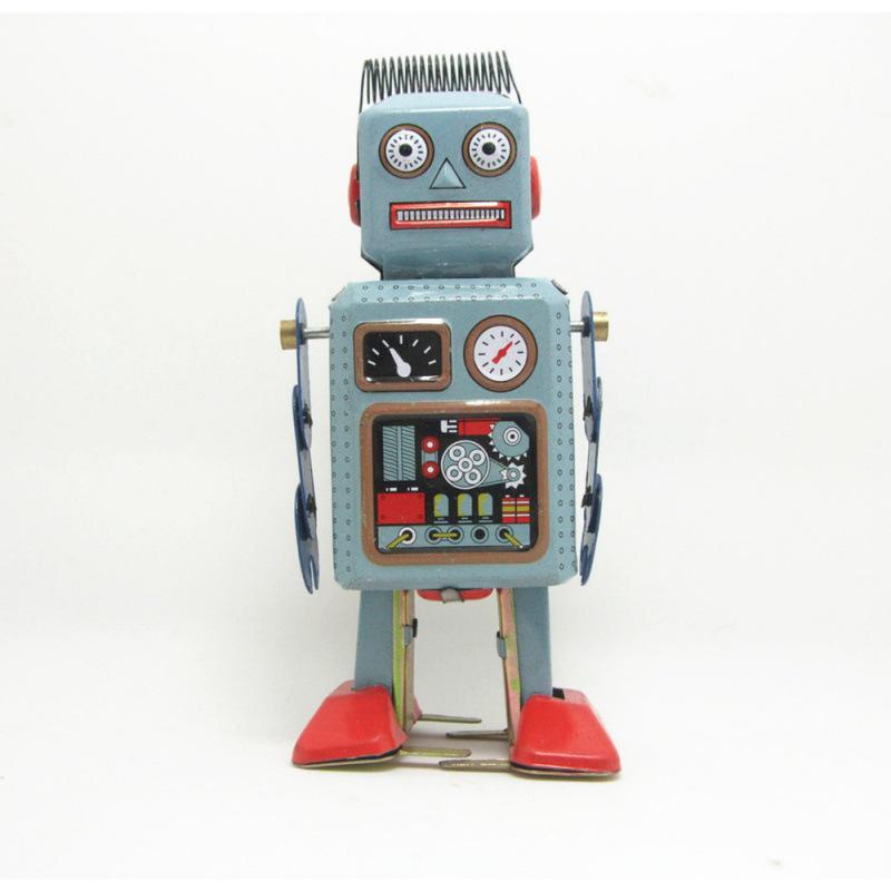 

MS294 Retro Robot Tin Plate Ornament: Vintage Craft for Bar and Clothing Store Décor