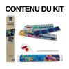 Kit de diamond painting - Modèle bouquet de fleurs - Fleurs - Pivoines - 40x30cm