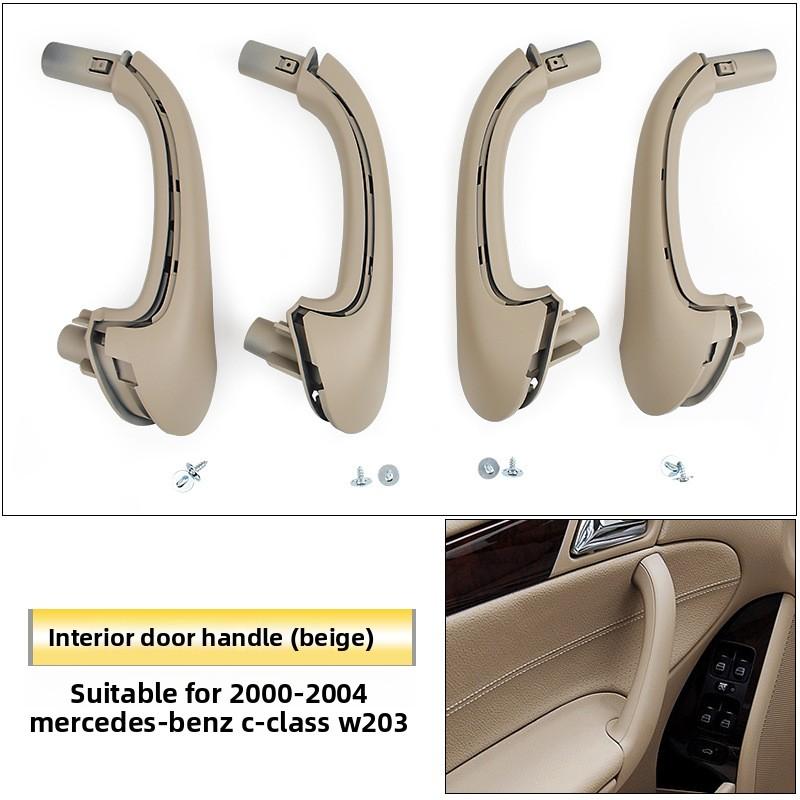 Car Inner Door Handle Trim Pull Grab Panel Handle 2038101551 2038101651 for For Mercedes Benz C-Class W203  2000-2007 Fit 4-Door Sedan Only