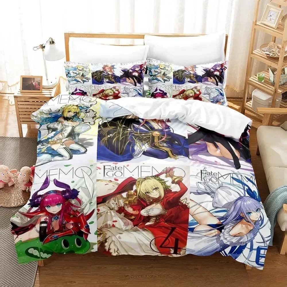 3D Print Anime Fate Grand Order Bedding Set Single Twin Full Queen King Size Bed Set Adult Kid Bedroom Duvet cover Set
