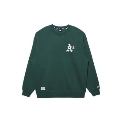 New Era FW22 MLB Letter 3D Gummidruck Rundhals-Sweatshirt Unisex-Sweatshirt Grün 13338669